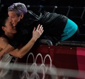 Ολυμπιακοί Αγώνες: «Συγχαρητήρια μωρό μου» - Ένα παθιασμένο φιλί στο στόμα αντάλλαξαν δύο αθλήτριες στο Τόκιο (φώτο)