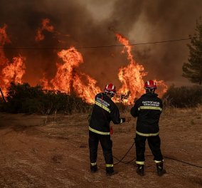 Πυρκαγιά στην Β. Εύβοια: Απειλούνται τα χωριά Γαλατσώνα, Αβγαριά, Ασμίνι - Κοντά στην Ιστιαία η φωτιά (φωτιά - βίντεο)