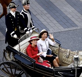 Σύσσωμη η βασιλική οικογένεια της Σουηδίας υποδέχτηκε το προεδρικό ζεύγος της Γερμανίας: Τι φόρεσαν οι royals & η πρώτη κυρία (φωτό)