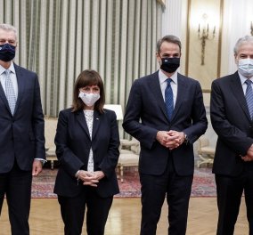 Ορκίστηκαν ο νέος υπουργός Κλιματικής Κρίσης & Πολιτικής Προστασίας Χρ. Στυλιανίδης & ο υφυπ. Ευ. Τουρνάς -  (φώτο)