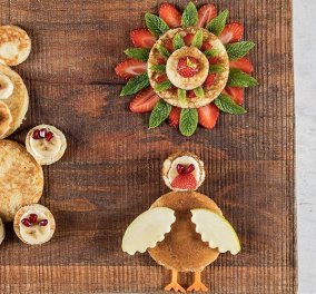 Άκης Πετρετζίκης: Δημιουργήστε τα πιο πρωτότυπα pancakes για τα παιδιά σας - Σε σχήμα αρκουδίτσας & κοτούλας 