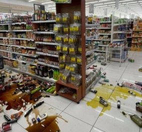Σεισμός: Η στιγμή που τα 6,3 Ρίχτερ «ταρακουνούν» την Κρήτη - εικόνες μέσα από καταστήματα στη Σητεία (βίντεο)