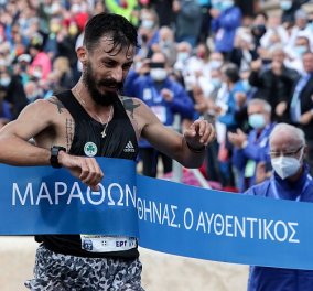 Μαραθώνιος 2021: Νικητής ο Κώστας Γκελαούζος με ρεκόρ 17 ετών - Έκοψε την κορδέλα στα 2:16:50 (φωτό - βίντεο)