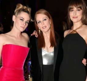 Gotham Awards: Το φούξια της Kristen, η τουαλέτα της Dakota, οι λαμπερές Maggie Gyllenhaal & Julianne Moore (φωτό)