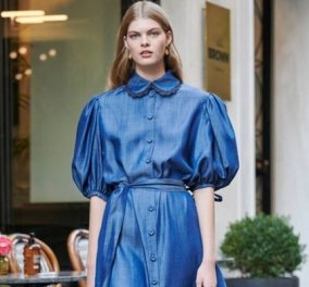 Evi Grintela: Τα ακαταμάχητα patchwork shirt dresses της για classy και chic εμφανίσεις (φωτό)