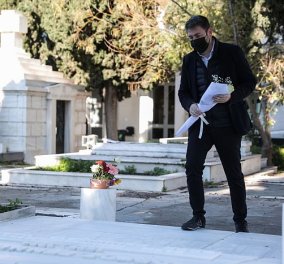 Νίκος Ανδρουλάκης: Λουλούδια στους τάφους της Φ. Γεννηματά και του Α. Παπανδρέου άφησε ο Νέος πρόεδρος του ΚΙΝΑΛ  (φωτό)