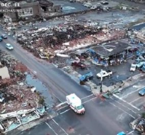 Φονικοί ανεμοστρόβιλοι στις ΗΠΑ: Εικόνες καταστροφής στο Κεντάκι - φόβοι για πάνω από 100 νεκρούς (βίντεο)