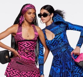 Ο οίκος Versace μας δίνει μια πρώτη γεύση από την pre-fall 2022 συλλογή του: Μπλε & φούξια σύνολα ή latex (φωτό)