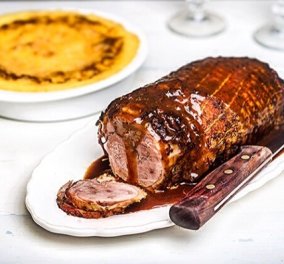 Αργυρώ Μπαρμπαρίγου: Ρολό χοιρινό στο φούρνο με πουρέ ογκρατέν - ένα πεντανόστιμο πιάτο
