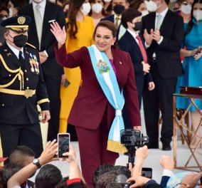 Σιομάρα Κάστρο: Η πρώτη γυναίκα Πρόεδρος της Ονδούρας με τα 15 δις χρέος! Αριστερή, δυναμική, φιλοαμερικανή - o άνδρας της υπήρξε επίσης πρόεδρος 