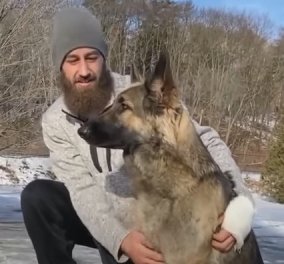 Τίνζλεϊ: Το λυκόσκυλο - ήρωας που έσωσε τη ζωή του αφεντικού της - οδήγησε την αστυνομία στον τόπο του τροχαίου (βίντεο)