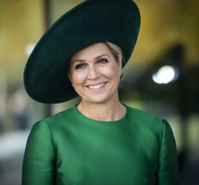 Με vegan φούστα η βασίλισσα Μάξιμα της Ολλανδίας - πράσινη, δερμάτινη, φτιαγμένη από κάκτο (φωτό)