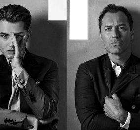 Jude & Raff Law: Πατέρας & γιος μαζί, γοητεία οικογενειακή - τα πρόσωπα διάσημου οίκου μόδας για άντρες (φωτό)