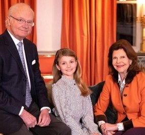 Ο βασιλιάς Γουσταύος & η βασίλισσα της Σουηδίας Σίλβια γιόρτασαν τα γενέθλια της εγγονής τους - ιδού η λιλιπούτεια διάδοχος (φωτό)