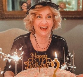 Γενέθλια για την Ηρώ Μανέ: Το πάρτι, το καπελάκι «happy birthday» και η ροζ τούρτα της ηθοποιού (φωτό)