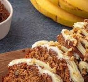 Γιάννης Λουκάκος: Κέικ μπανάνα με καρύδια - πολυαγαπημένο, πανεύκολο & σούπερ νόστιμο (βίντεο)