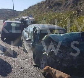 Ηράκλειο: Νεκρό ζευγάρι σε τροχαίο - σφοδρή σύγκρουση τριών οχημάτων στα Αρμανώγεια