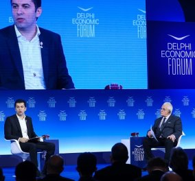 Delphi Economic Forum: Πρωθυπουργοί Βουλγαρίας - Μαυροβουνίου με Πρετεντέρη & Παπαχλιμίτζο - Με το βλέμμα στην Ουκρανία