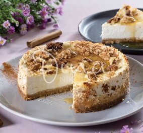 Ντίνα Νικολάου: Cheesecake γιαούρτι, μέλι & καρύδι - μια απίθανη συνταγή με αγαπημένες γεύσεις