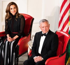 Βραβείο στην βασίλισσα Ράνια και τον βασιλιά Αμπντάλα της Ιορδανίας - Το κομψό outfit της royal (φωτό & βίντεο)