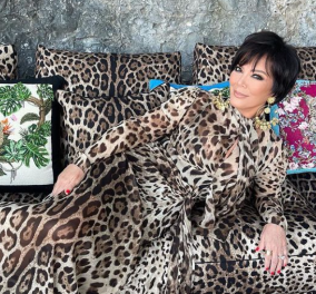 Tίγρης η Kris Jenner: Φόρεμα με animal print Dolce & Gabbana  - Την συνόδευσε ο 41xρονος σύντροφός της 