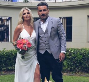 Παντρεύτηκε ο Γιώργος Μαυρίδης! Οι φωτογραφίες από τον γάμο του με την Κρίστη - Παρανυφάκι η σκυλίτσα τους 