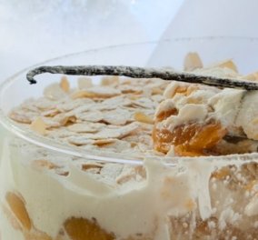 Στέλιος Παρλιάρος: Παγωμένη κρέμα γιαουρτιού με κομπόστα βερίκοκο - ένα απολαυστικό γλύκισμα για τις ζεστές μέρες