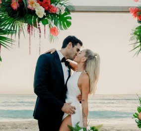 Κόνι Μεταξά - Μάριος Καπότσης: Οι πρώτες φωτογραφίες από τον λαμπερό γάμο τους - Το αξέχαστο πάρτι στην παραλία! 