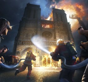 «Save Notre-Dame on Fire»: Παιχνίδι εικονικής πραγματικότητας - φόρος τιμής στους πυροσβέστες που έσβησαν τη φωτιά στην Παναγία των Παρισίων (βίντεο/φωτό)