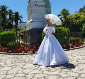 Γεωργία Μήλιου - Κέρκυρα: Η κοζανίτισσα φοιτήτρια που φοράει τα φορέματα της πριγκίπισσας Σίσσυ - «ζωντανεύουν» στους κήπους του Αχιλλείου 