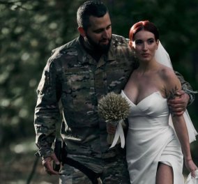 Η Ουκρανή Ζαν ντ’Αρκ παντρεύτηκε – Ο γάμος της πρώην κοσμηματοποιού που έγινε ελεύθερη σκοπευτής 