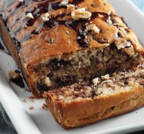 Αργυρώ Μπαρμπαρίγου: Γλυκό ψωμί σοκολάτας με φουντούκια - Σκέτος πειρασμός 