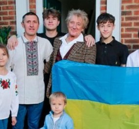 Ο Ροντ Στιούαρτ «προστάτης» μιας οικογένειας Ουκρανών - πληρώνει το ενοίκιο για τον Ροστισλάβ, την Ολένα & τα 5 τους παιδιά (φωτό & βίντεο)