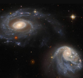 Εντυπωσιακή φωτογραφία: Το τηλεσκόπιο Hubble «έπιασε» ζεύγος γαλαξιών (βίντεο)
