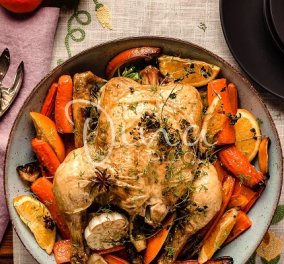 Η Ντίνα Νικολάου προτείνει: Κοτόπουλο με αρώματα Μαρόκου - ένα χορταστικό και πεντανόστιμο φαγητό