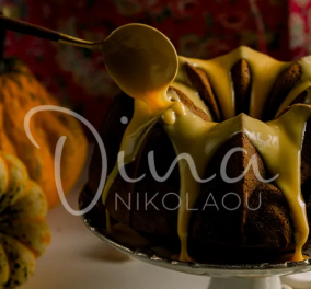 Ντίνα Νικολάου: Κέικ μαρμπρέ σοκολάτα-κολοκύθα - Τέλειο για να συνοδέψει το τσάι ή τον καφέ