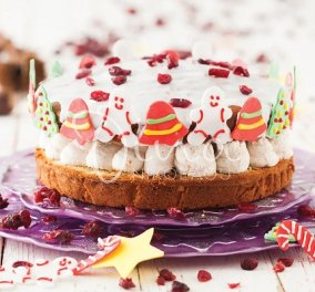 Ντίνα Νικολάου: Βασιλόπιτα κέικ με αποξηραμένα φρούτα και κρέμα κάστανου - για να μπει ο νέος χρόνος γλυκά