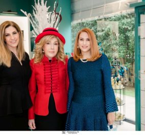 Με ένα υπέροχο κόκκινο καπελίνο η Μαριάννα Βαρδινογιάννη - Στα εγκαίνια της πρώτης niche parfumerie στην Ελλάδα 