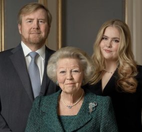 Τρεις γενιές βασιλιάδων! Γιορτάζουν τα γενέθλια της Βεατρίκης της Ολλανδίας - Το κομψό κυπαρισσί ταγιέρ της (φωτό)