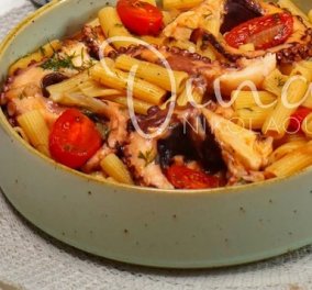 Ντίνα Νικολάου: Ριγκατόνι με χταποδάκι - από τις πιο κλασικές & αγαπημένες συνταγές της ελληνικής κουζίνας