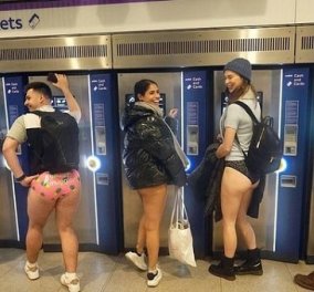 No trousers Day στο Μετρό του Λονδίνου - Γέμισε εκατοντάδες γυμνούς (φωτό & βίντεο)