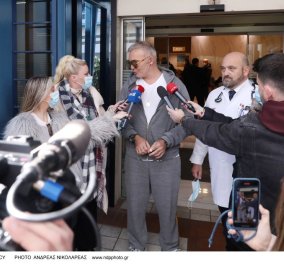 Στέλιος Ρόκκος: Πήρε εξιτήριο από το νοσοκομείο μετά το έμφραγμα και την επέμβαση - Στο πλευρό του η σύζυγός του και η Λένα Ζευγαρά