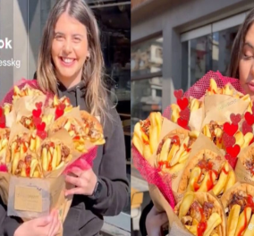 Θεσσαλονίκη: Το διαφορετικό δώρο για τον Άγιο Βαλεντίνο – Ένα μπουκέτο από πιτόγυρα που έκανε θραύση (βίντεο)