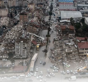 Σεισμός σε Τουρκία: Εικόνες βιβλικής καταστροφής καταγράφουν τα drone από ψηλά – Πάνω από 4.500 νεκροί, εκατομμύρια άστεγοι (βίντεο)