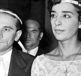 Vintage pic: 30 Σεπτεμβρίου 1959 - Ο γάμος του Κώστα Χατζηχρήστου με την πληθωρική ηθοποιό Καίτη Ντιριντάουα