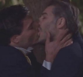 "Σέρρες": Viral στο Twitter το γκέι φιλί του Αλέξανδρου Μπουρδούμη - Πως σχολιάστηκε στα social media (βίντεο)