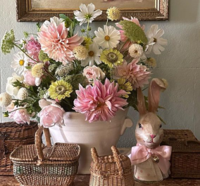 Iδέες για μια εντυπωσιακή πασχαλινή διακόσμηση σπιτιού - Λουλούδια, χρώματα, όμορφα τραπεζομάντηλα
