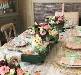 Όλα τα μυστικά για την διακόσμηση του Πασχαλινού τραπέζιού! - Βάλτε λουλούδια, χρώμα και φαντασία 