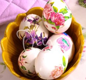 Ντίνα Νικολάου: Πασχαλινά, χρωματιστά αυγά - Εντυπωσιακές δημιουργίες!