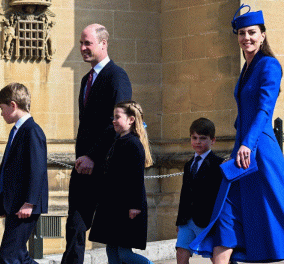 Α ρε Κέιτ με τα ωραία σου! Η πριγκίπισσα της Ουαλίας με φανταστικό royal blue σύνολο - Μαζί με τον Ουίλιαμ, τον Τζορτζ, την Σάρλοτ & τον Λούις